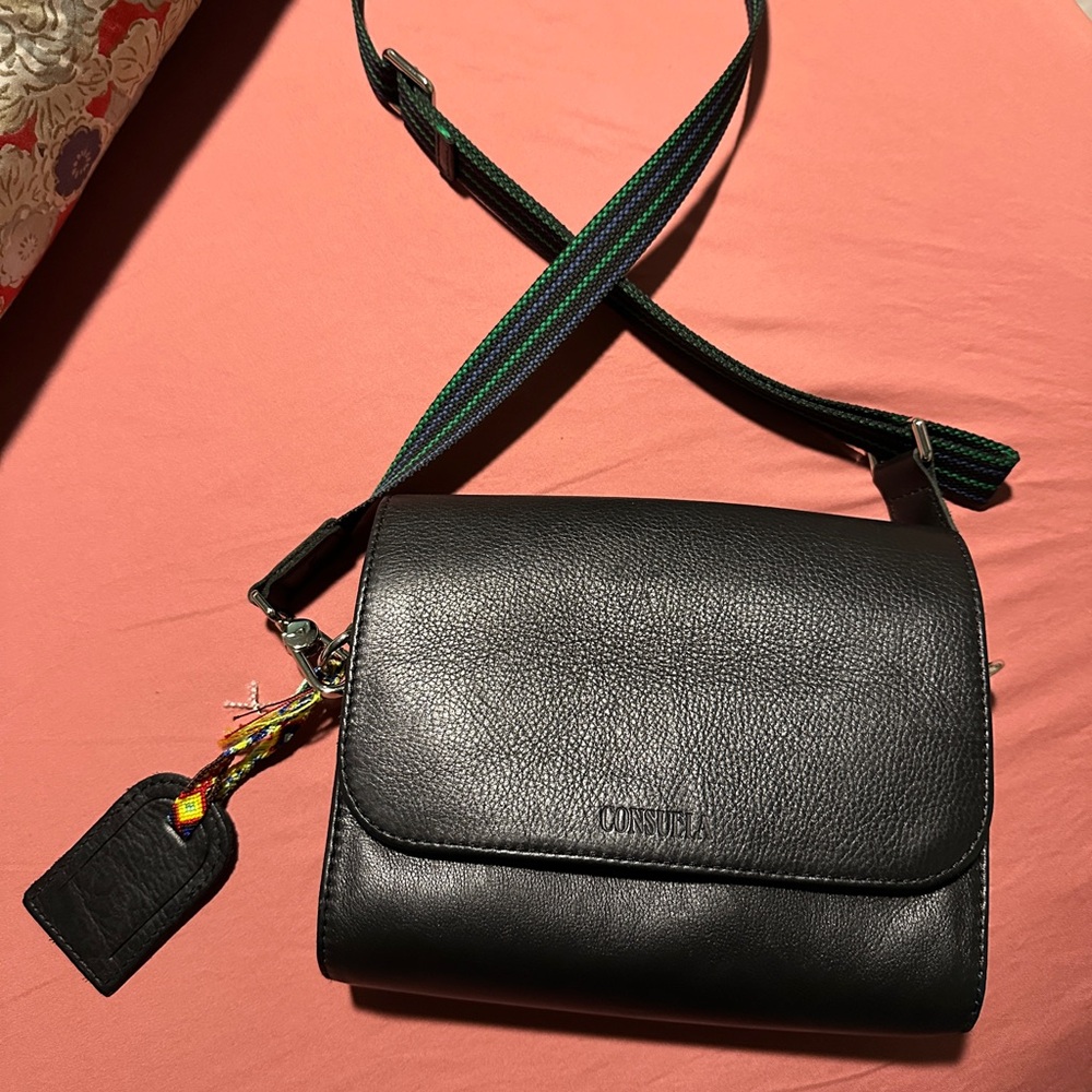 Evie on the Town - Consuela Black Crossbody Bag